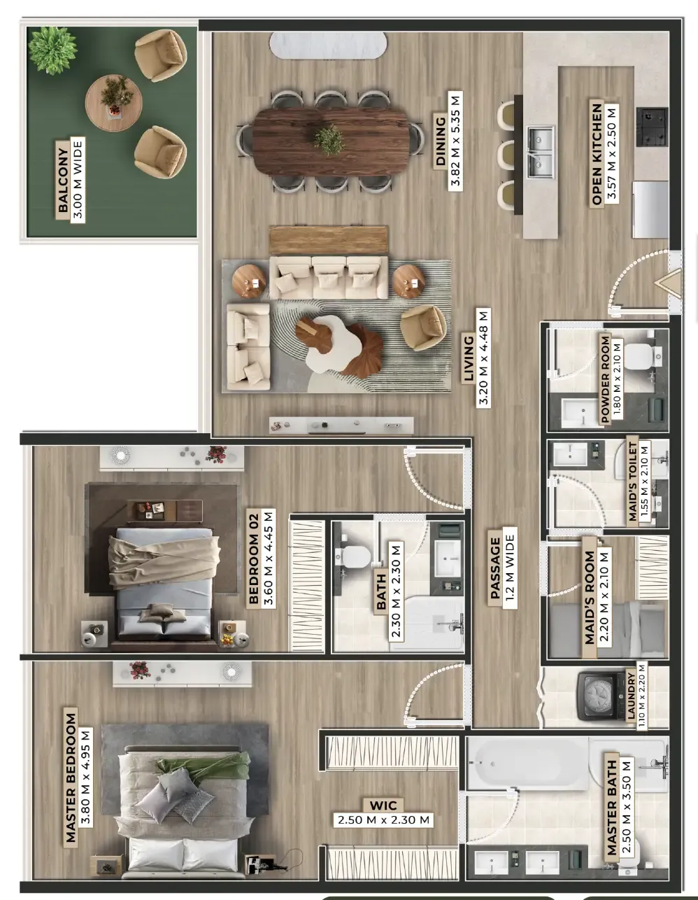 Ever Glory Developments Firoza floor plan