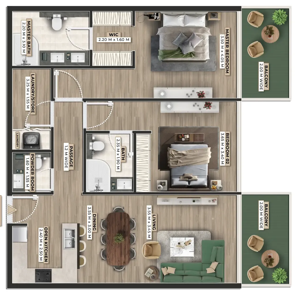 Ever Glory Developments Firoza floor plan