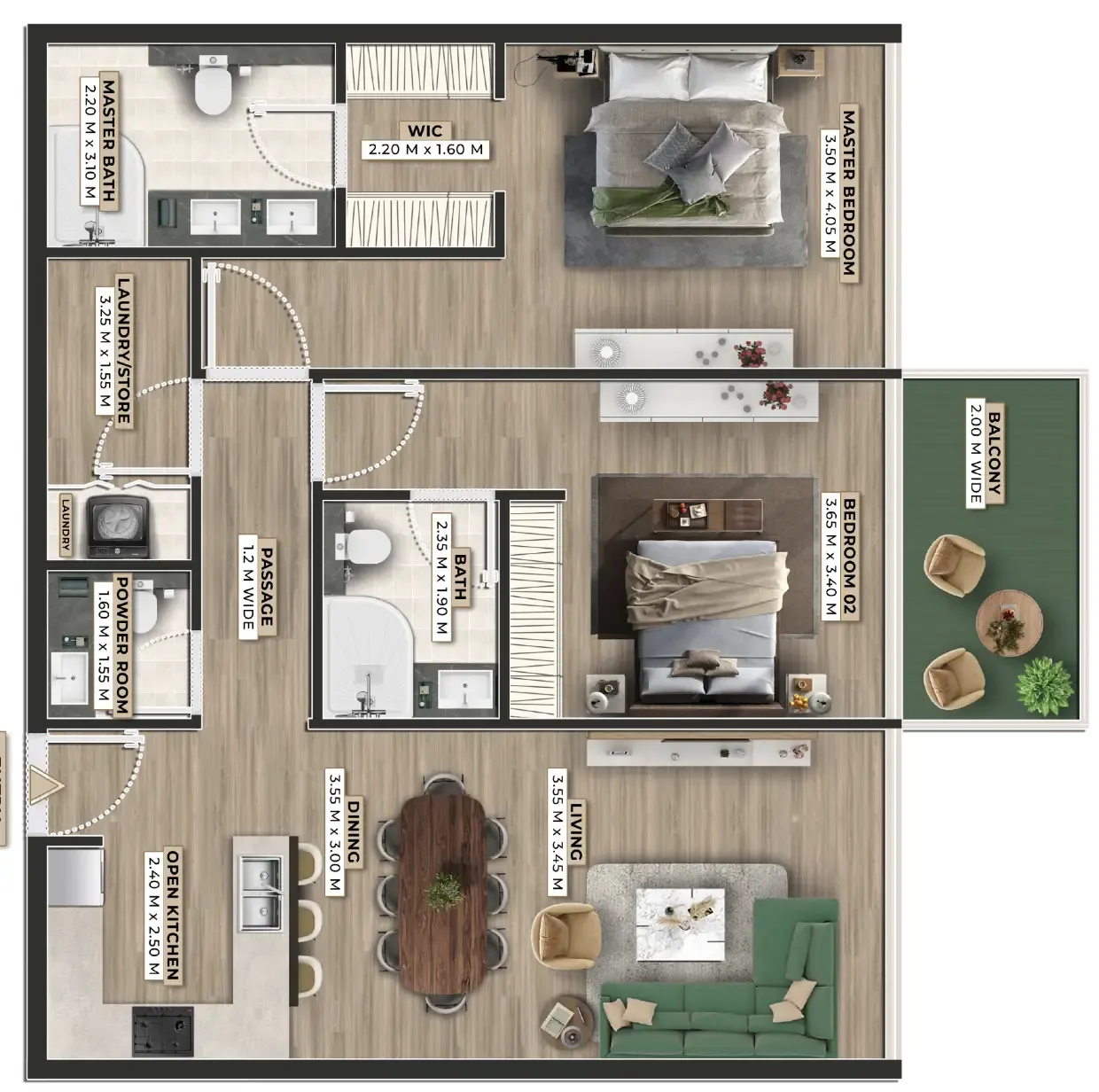 Ever Glory Developments Firoza floor plan