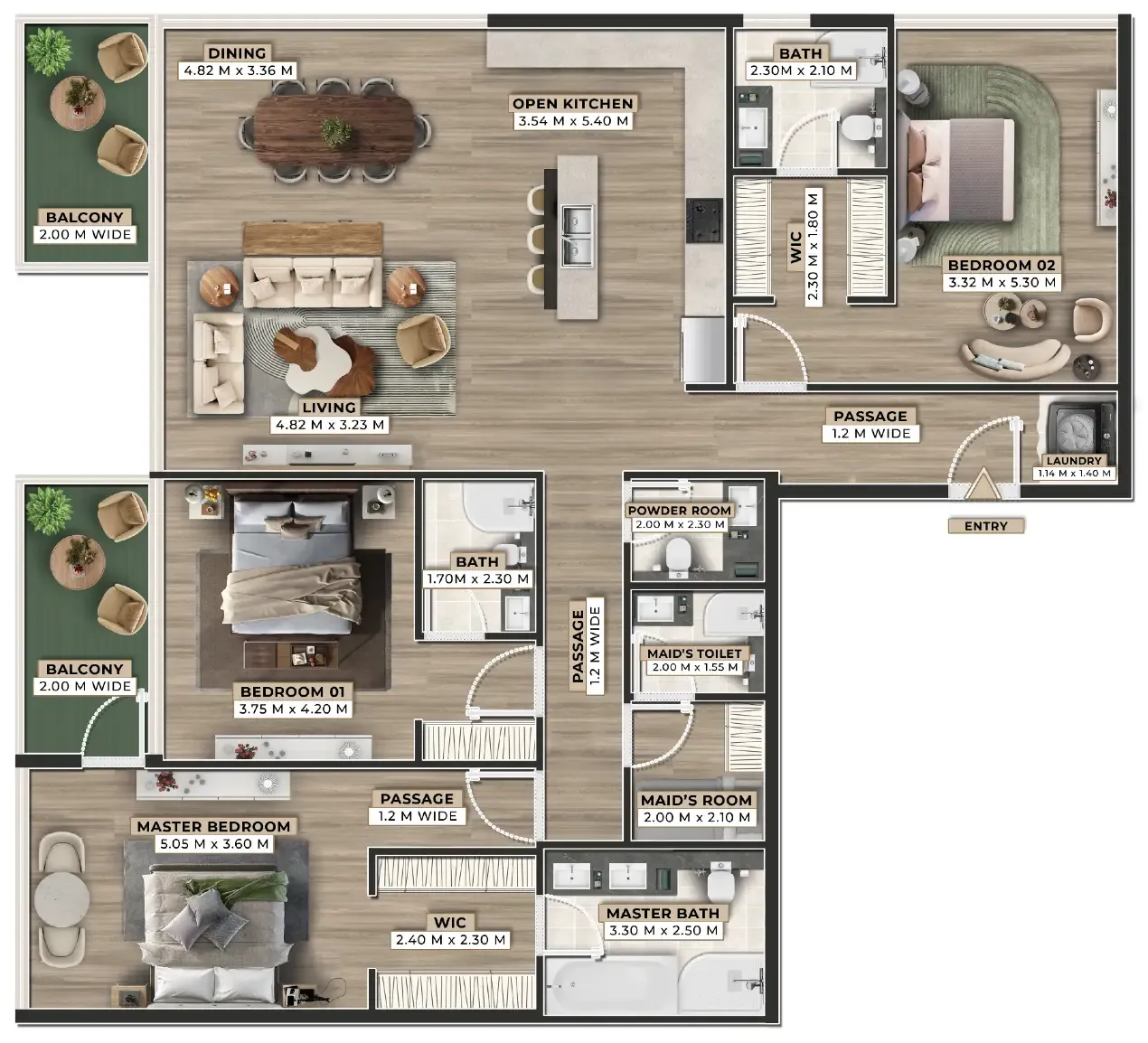 Ever Glory Developments Firoza floor plan