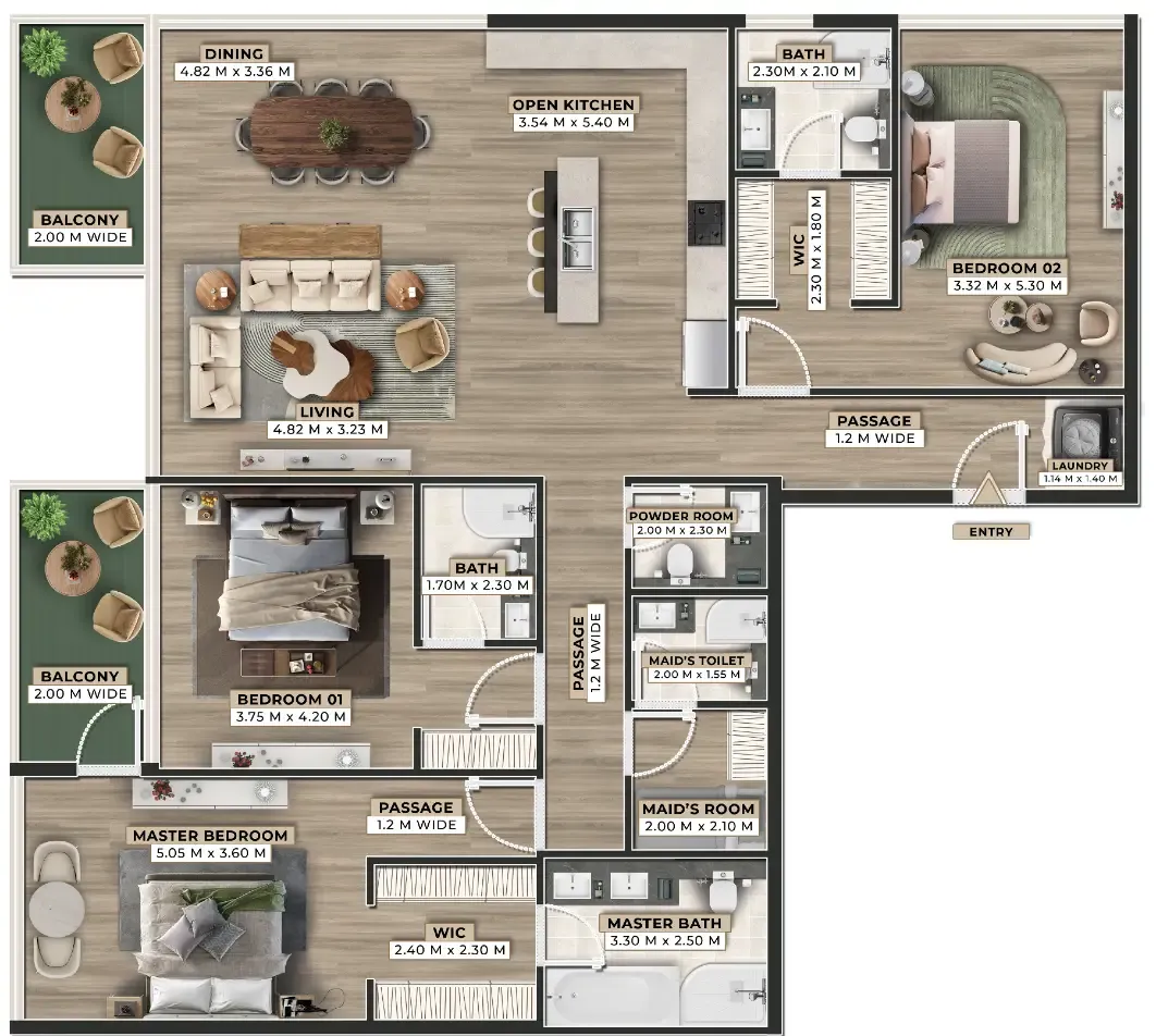 Ever Glory Developments Firoza floor plan