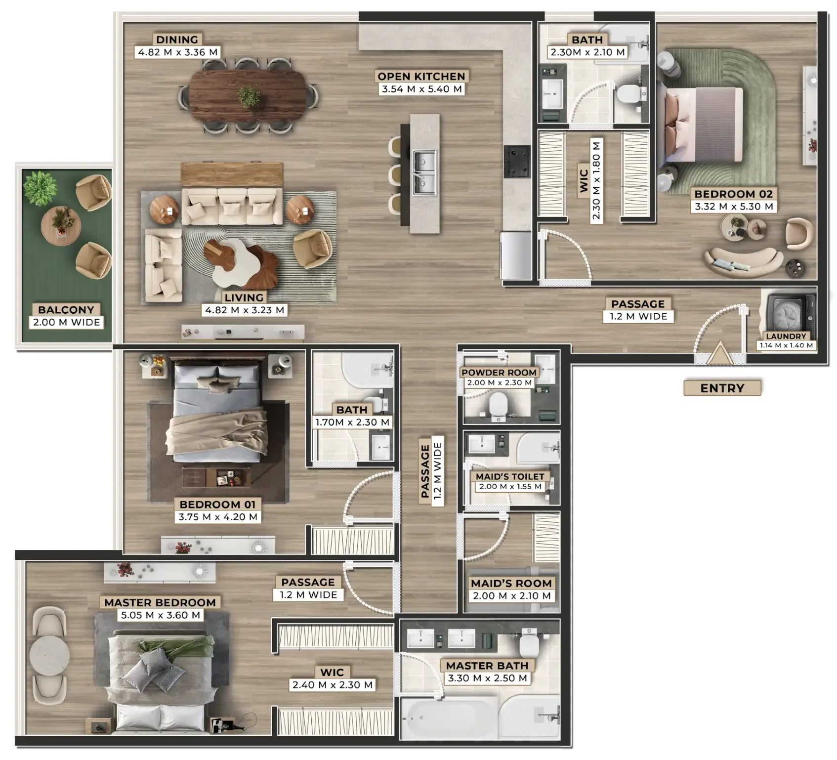 Ever Glory Developments Firoza floor plan