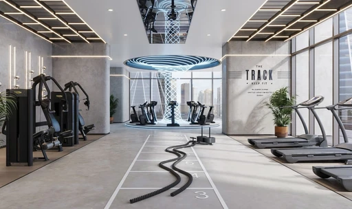 Fitness Studio amenity image at Mercer House