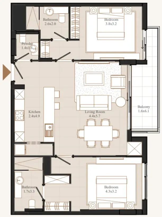 Eminent Real Estate Development Flamingo LUX floor plan
