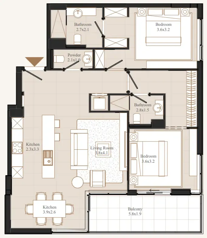 Eminent Real Estate Development Flamingo LUX floor plan