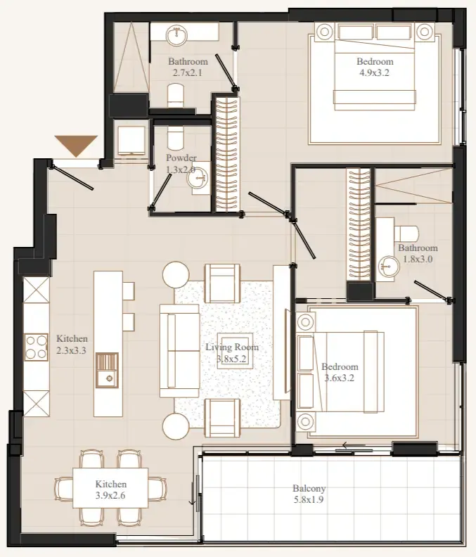 Eminent Real Estate Development Flamingo LUX floor plan