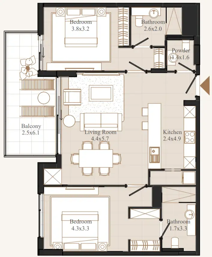 Eminent Real Estate Development Flamingo LUX floor plan