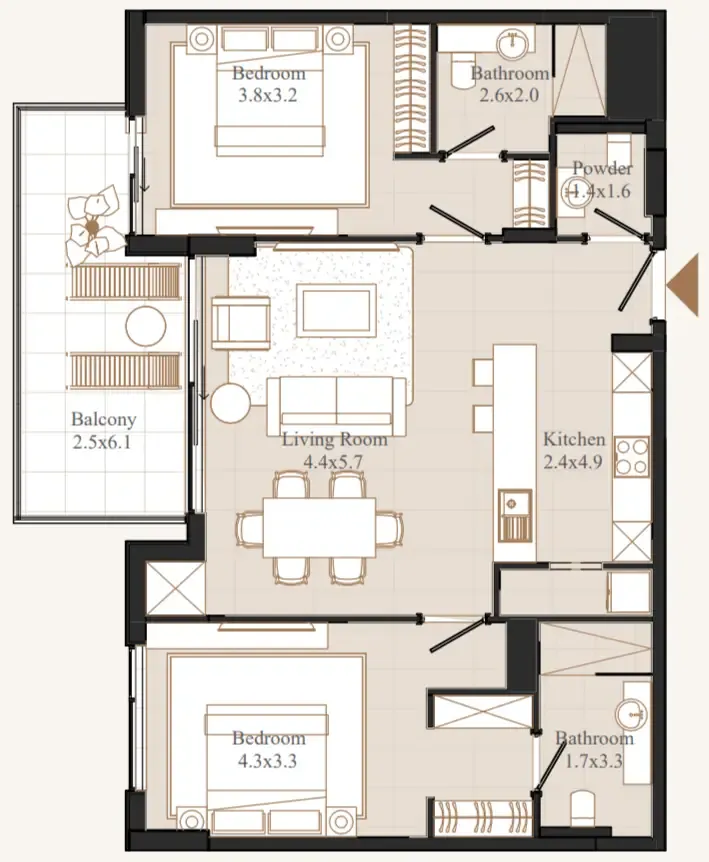 Eminent Real Estate Development Flamingo LUX floor plan