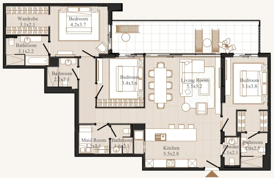Eminent Real Estate Development Flamingo LUX floor plan