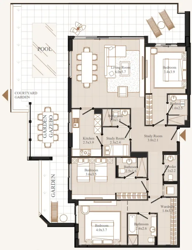 Eminent Real Estate Development Flamingo LUX floor plan