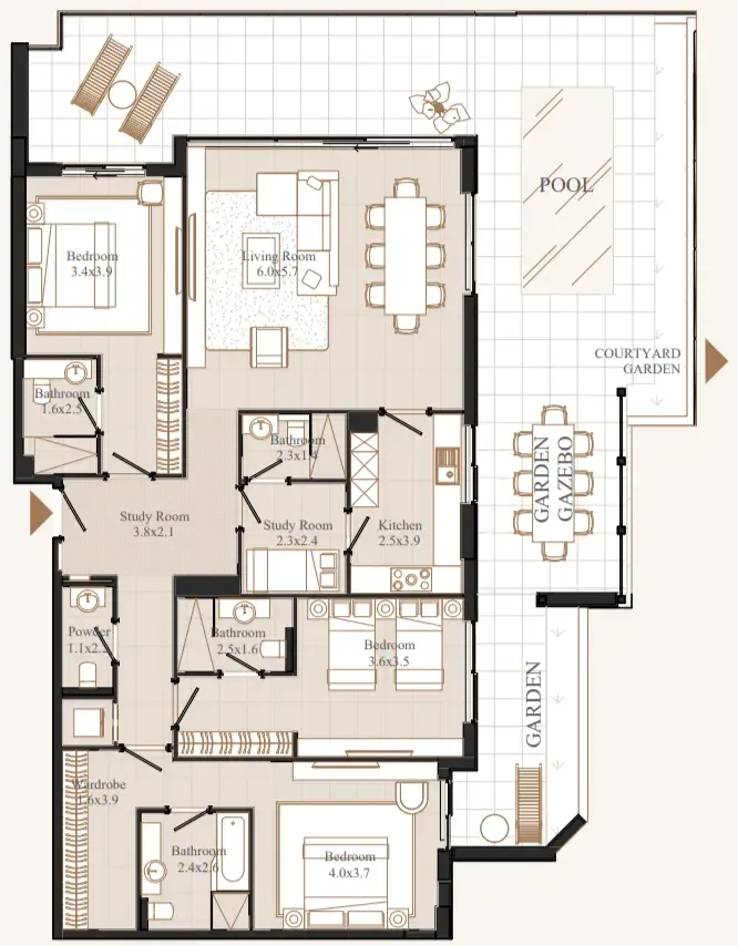 Eminent Real Estate Development Flamingo LUX floor plan