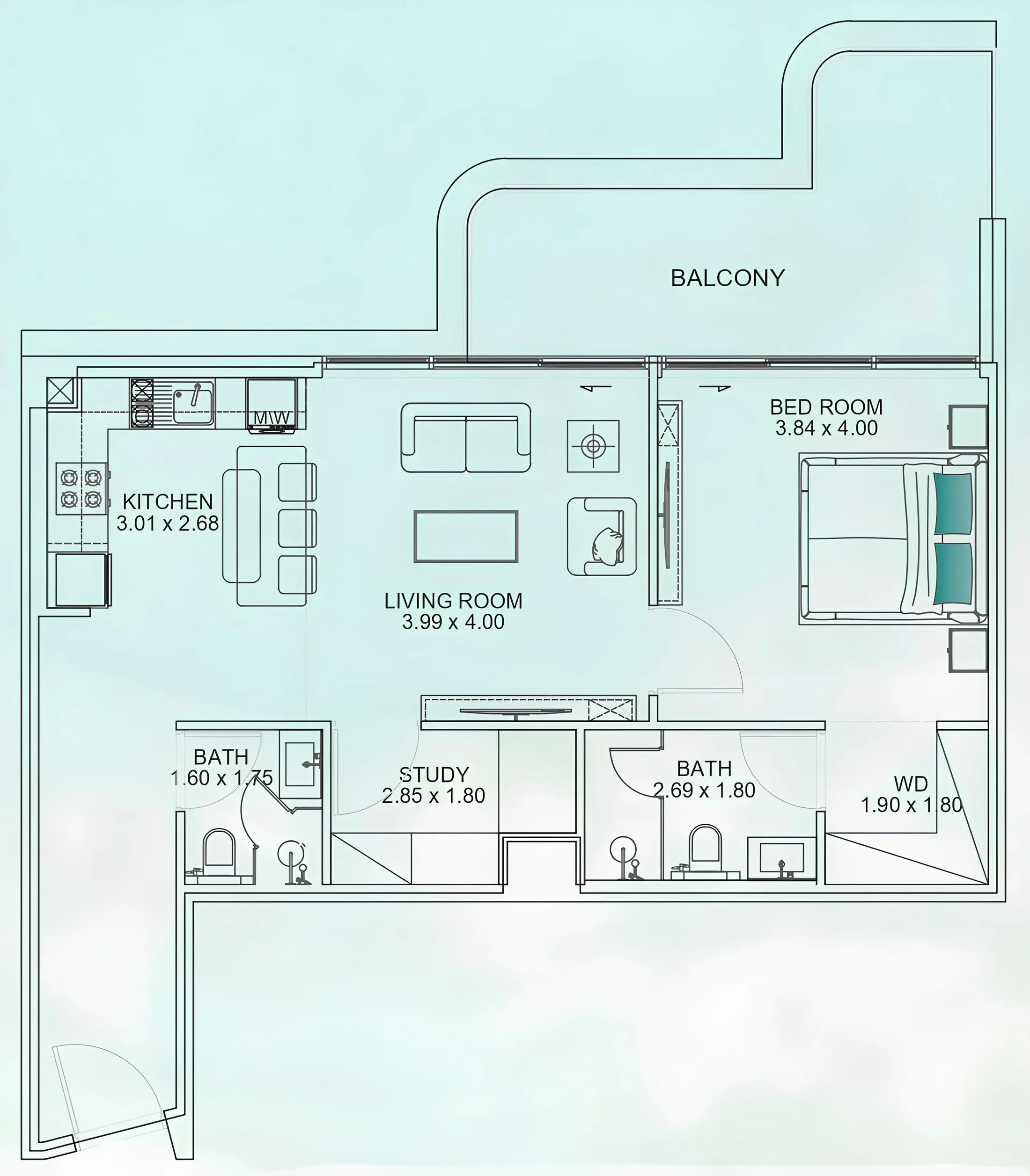Mashriq Elite Floarea Breeze floor plan