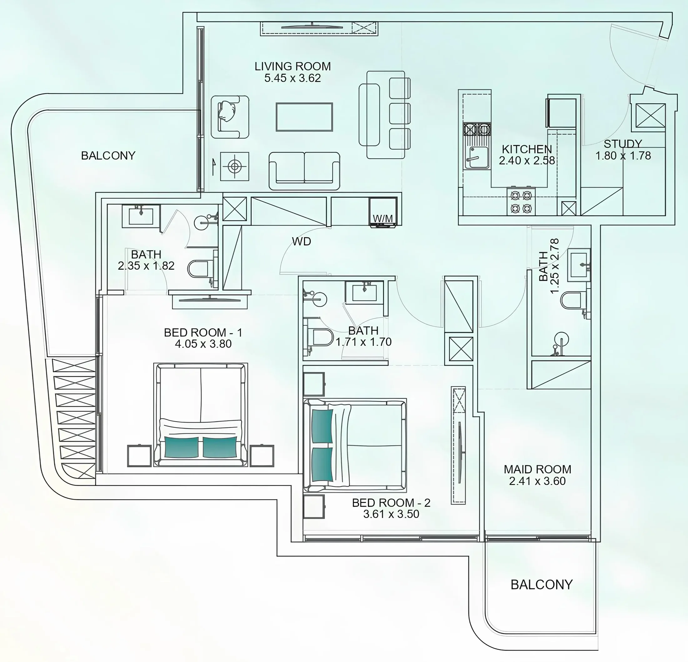 Mashriq Elite Floarea Breeze floor plan