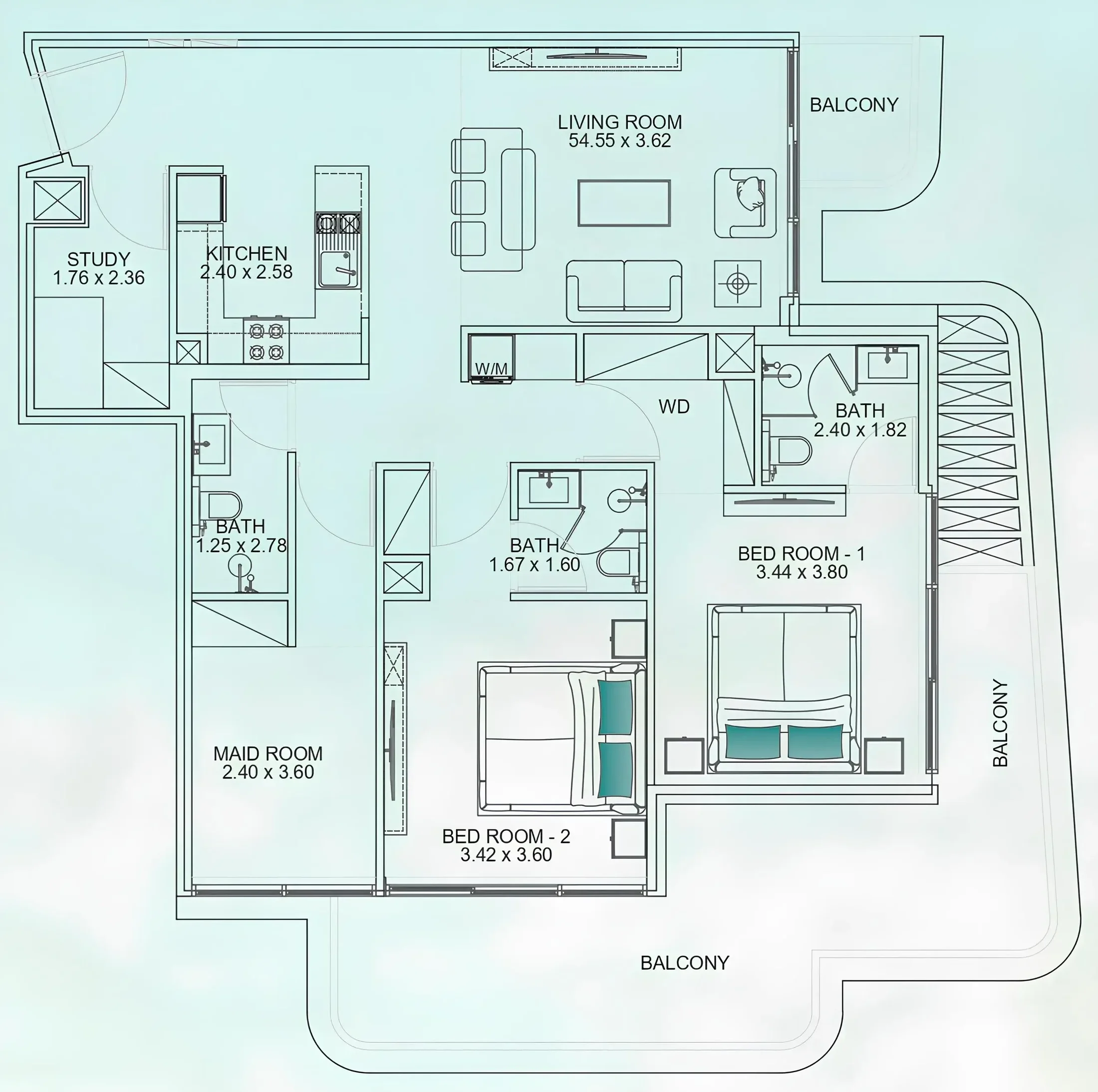 Mashriq Elite Floarea Breeze floor plan