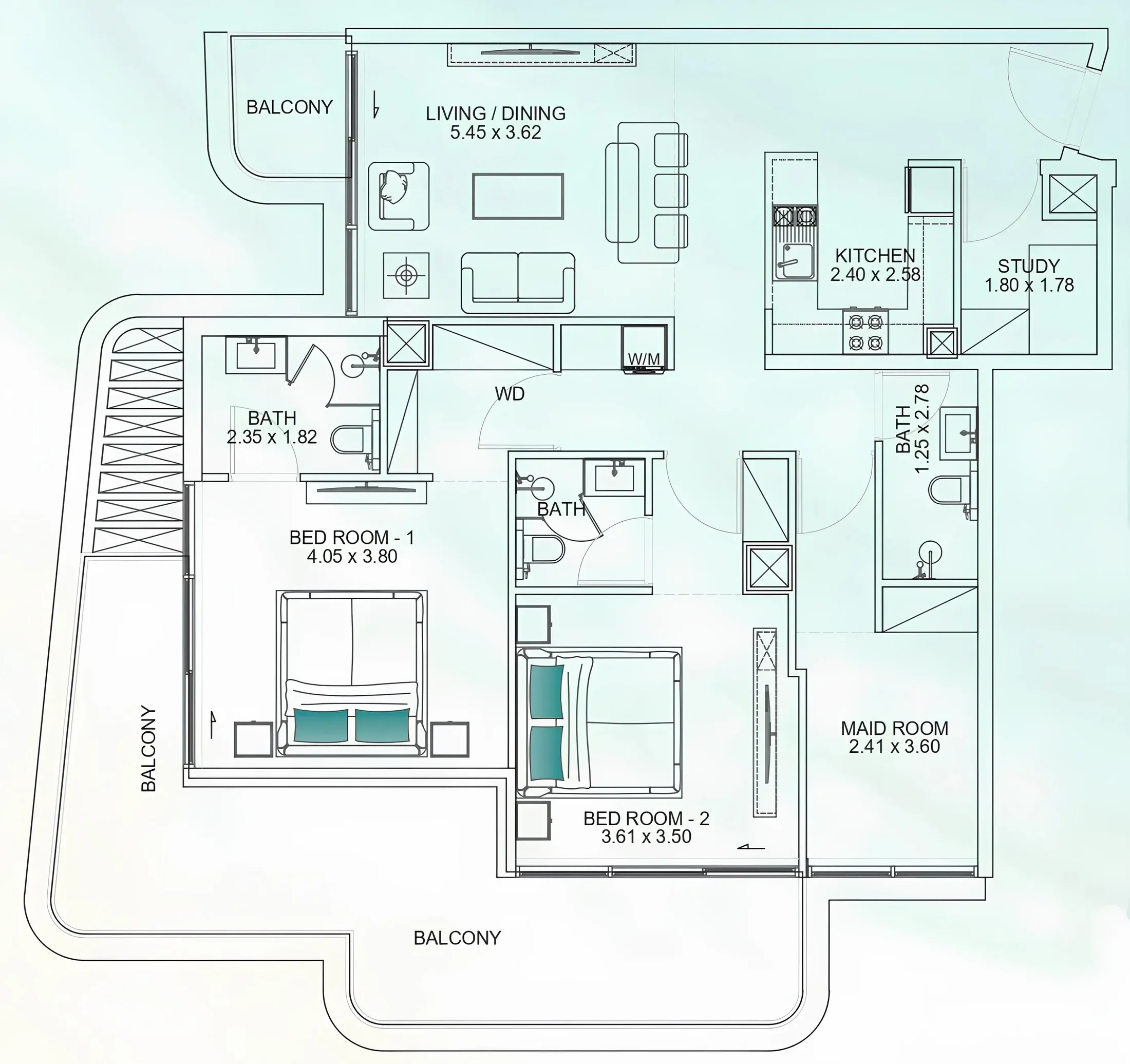 Mashriq Elite Floarea Breeze floor plan