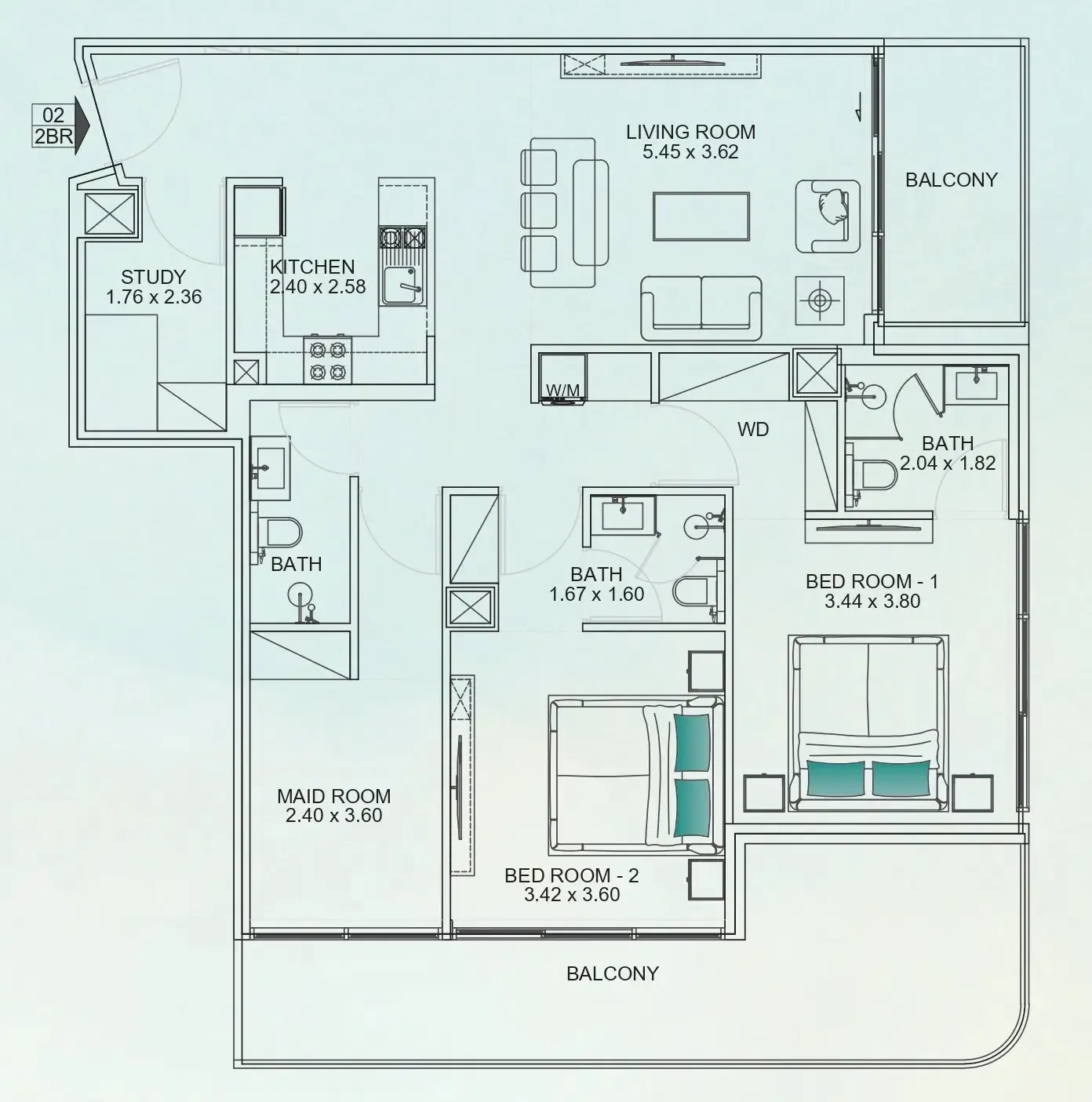 Mashriq Elite Floarea Breeze floor plan