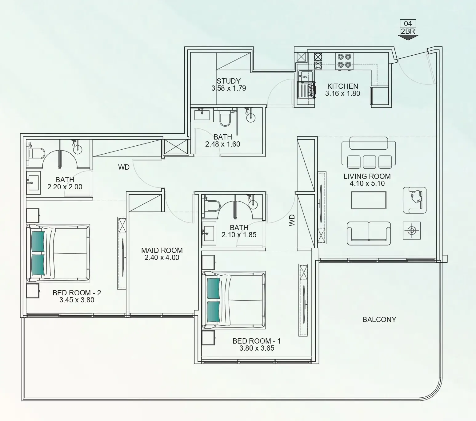 Mashriq Elite Floarea Breeze floor plan