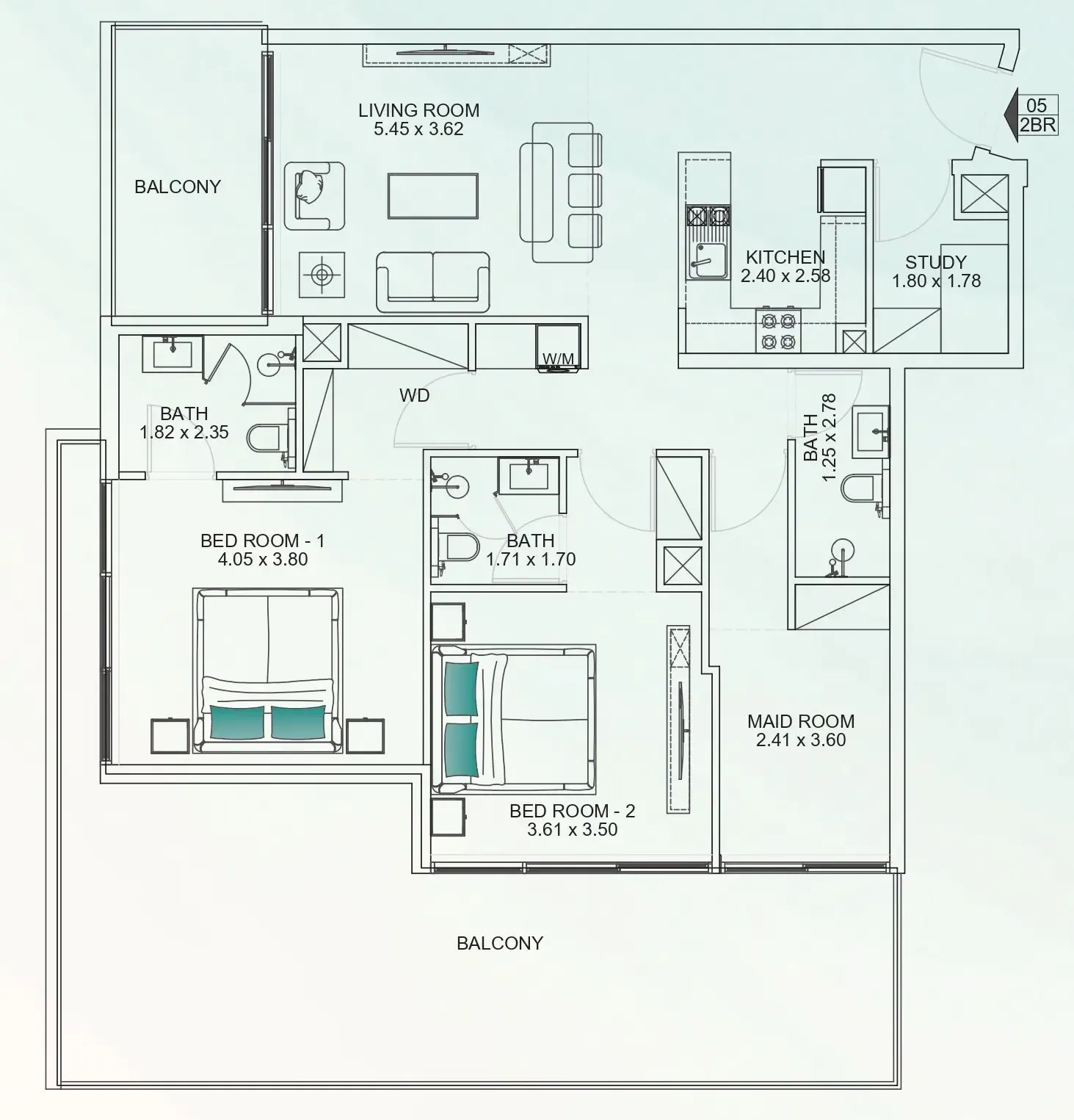 Mashriq Elite Floarea Breeze floor plan