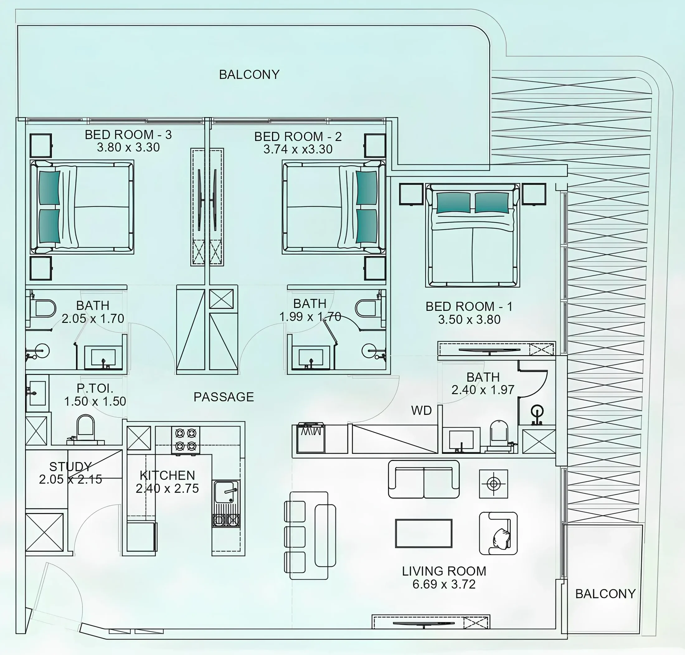 Mashriq Elite Floarea Breeze floor plan