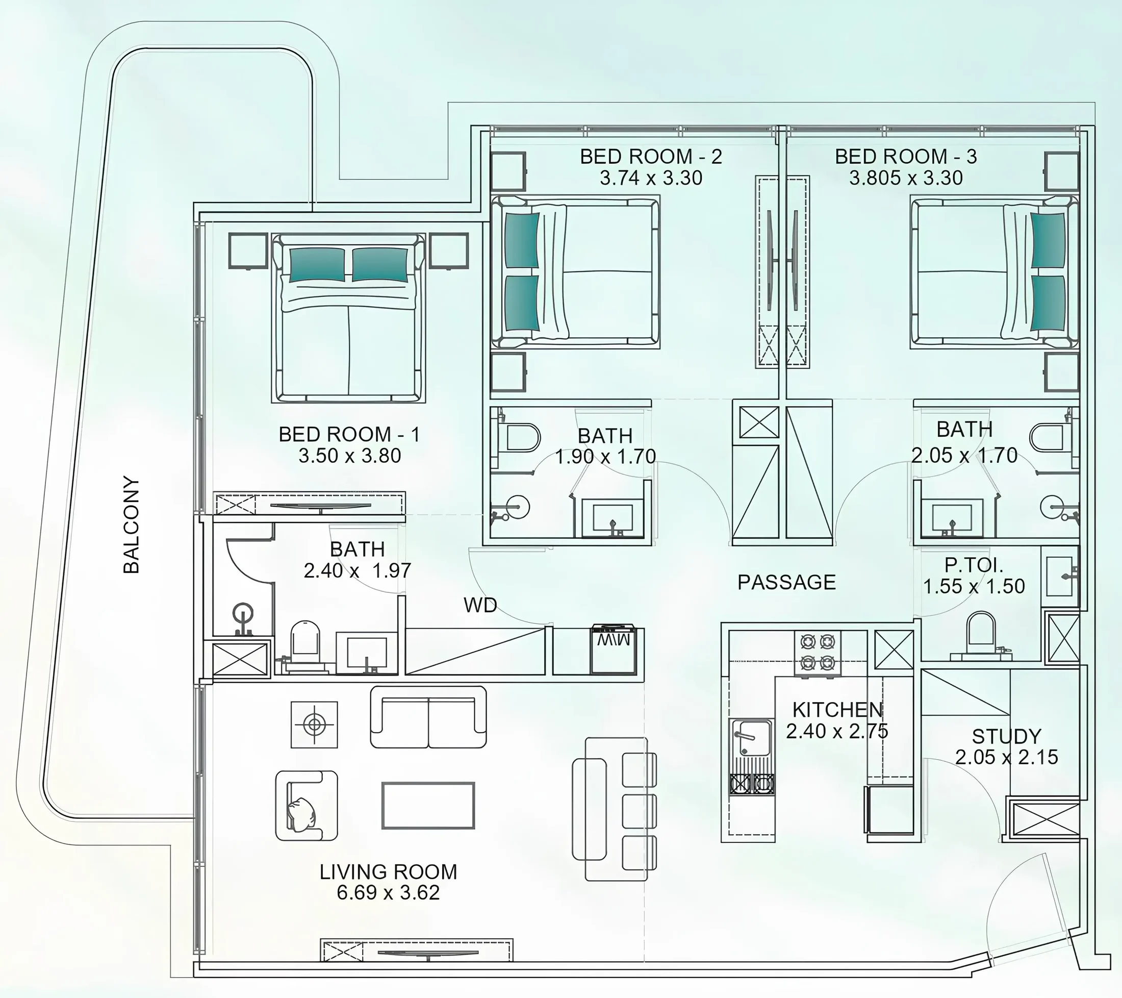 Mashriq Elite Floarea Breeze floor plan