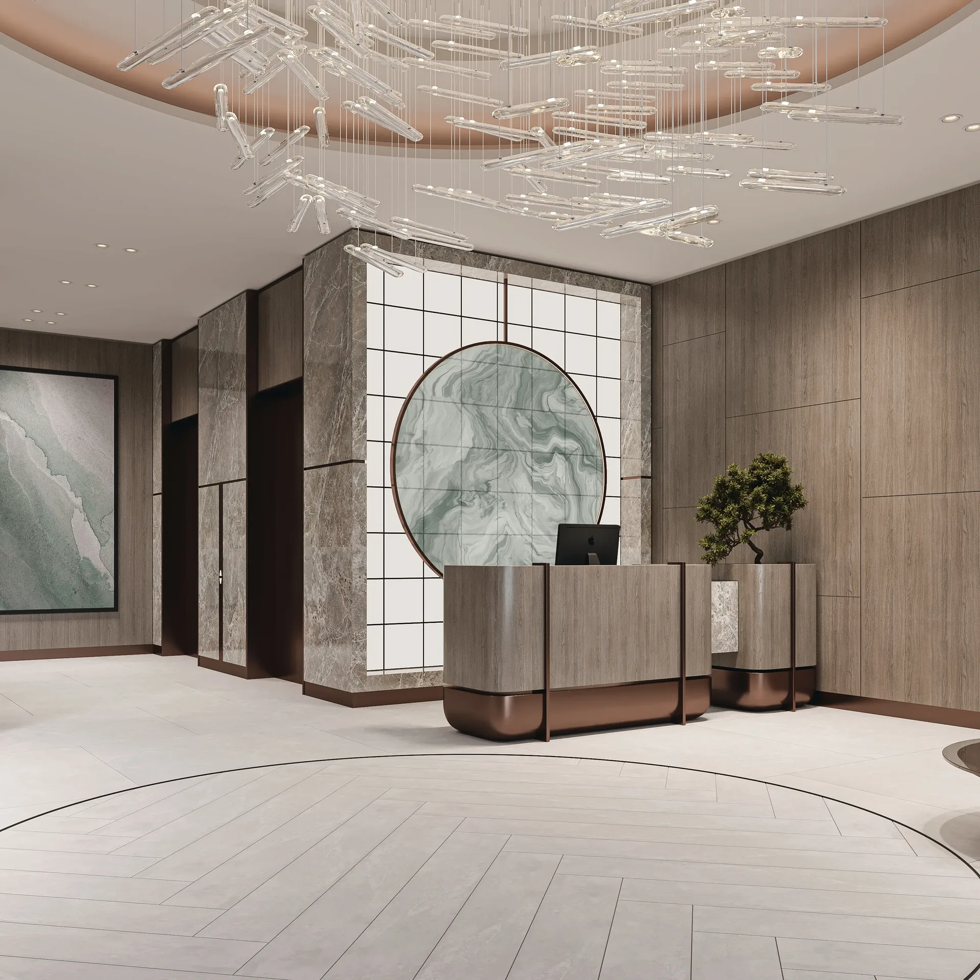 Lobby at Floarea Breeze in Dubai