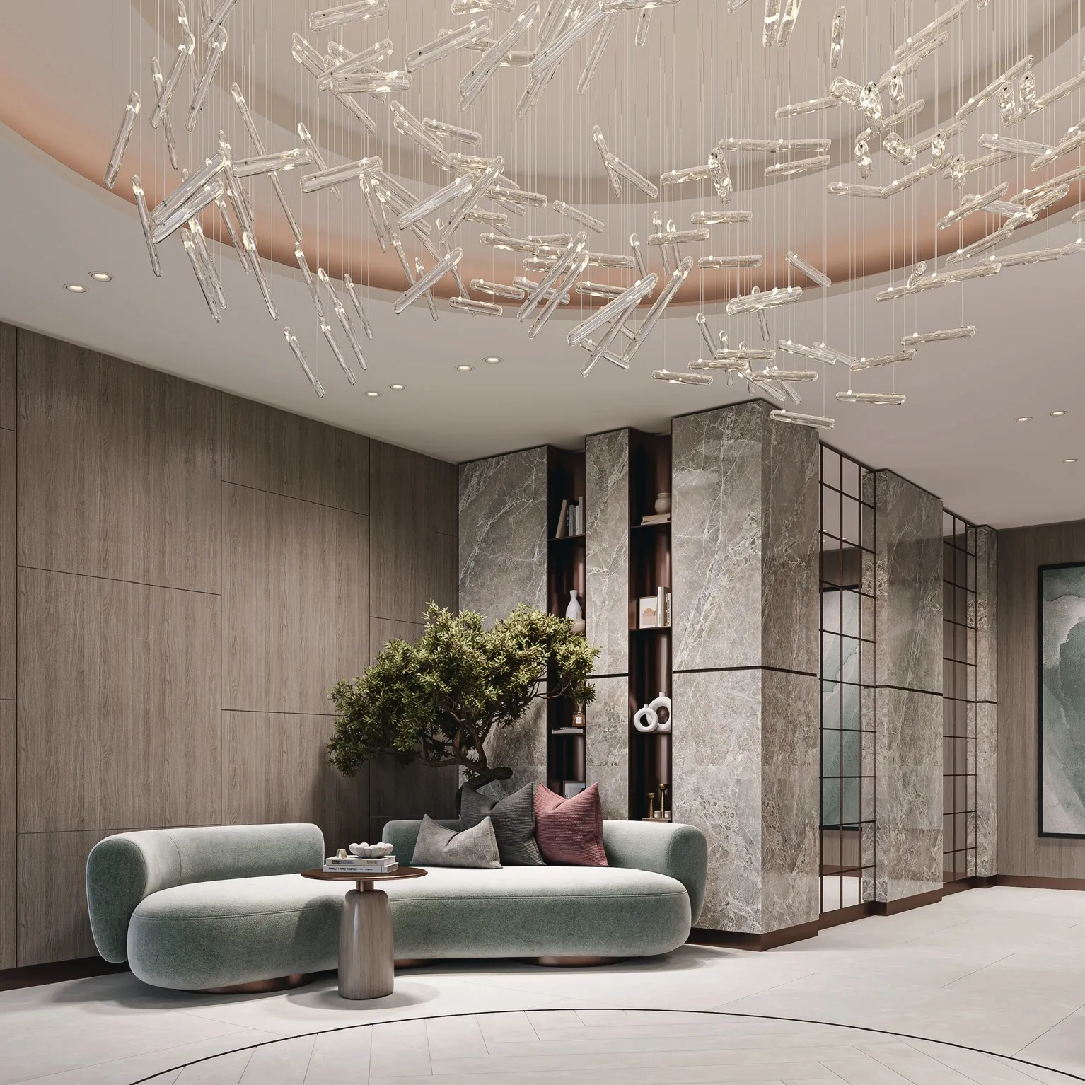 Lobby at Floarea Breeze in Dubai