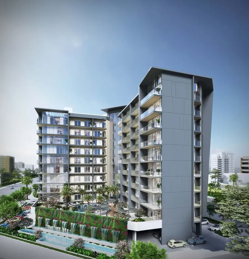 Exterior at Floarea Grande in Arjan Dubai