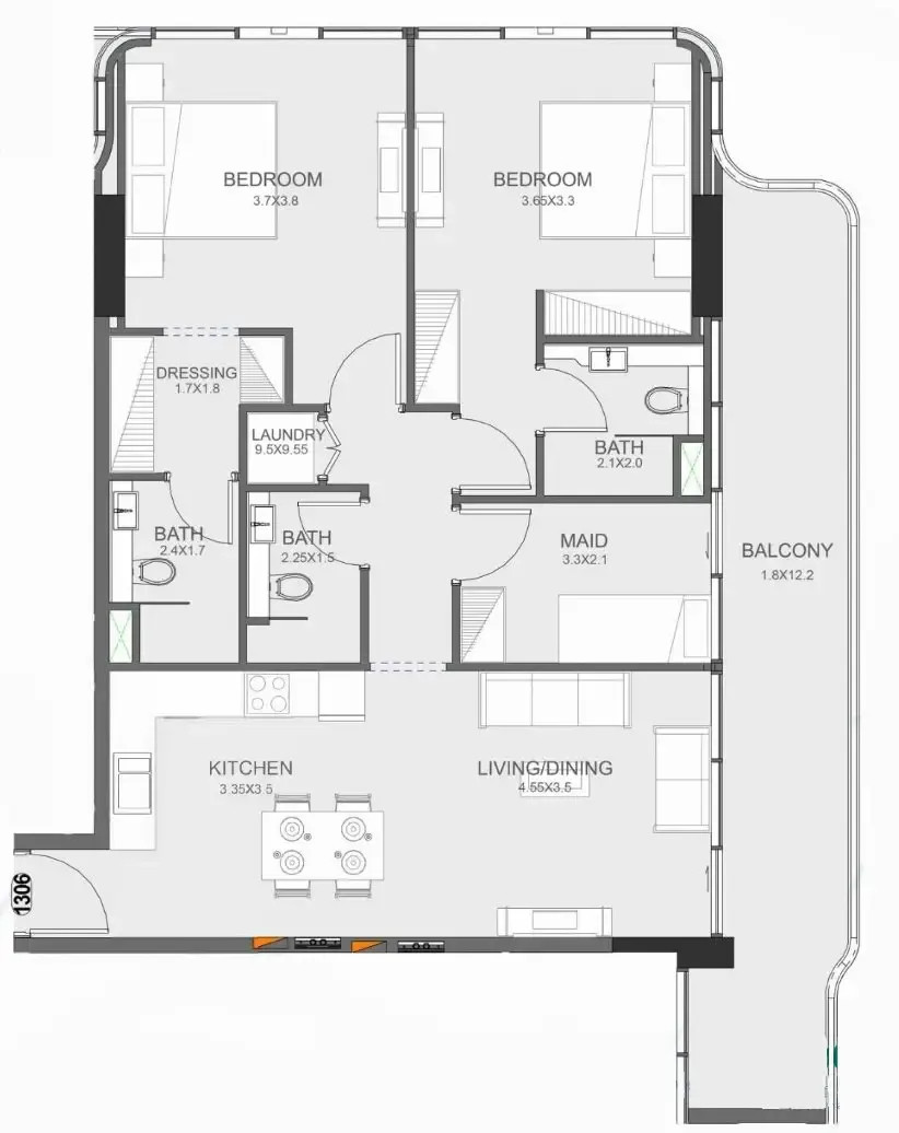 Mashriq Elite Floarea Oasis floor plan