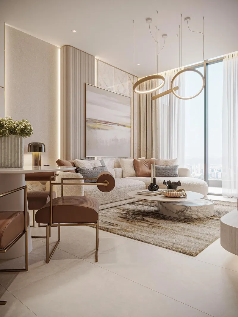 Interior at Floarea Oasis in Dubailand Residence Complex Dubai