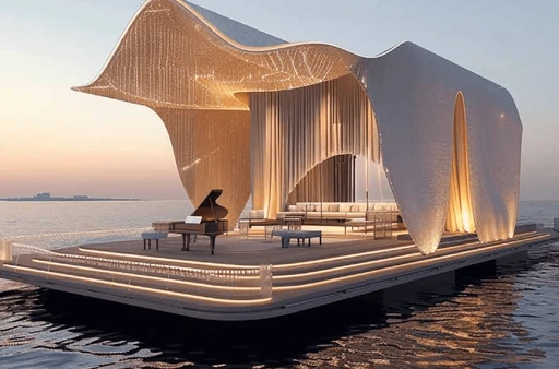 Floating Opera amenity image at Riverside by Damac