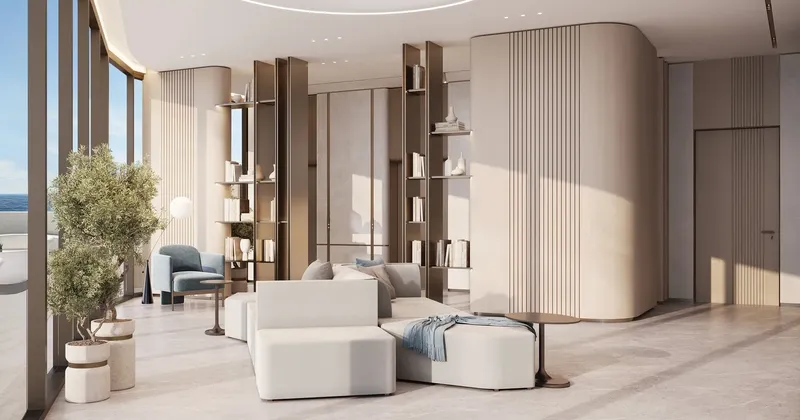 Interior at Flora Isle Beachfront Residences in Dubai Islands Dubai