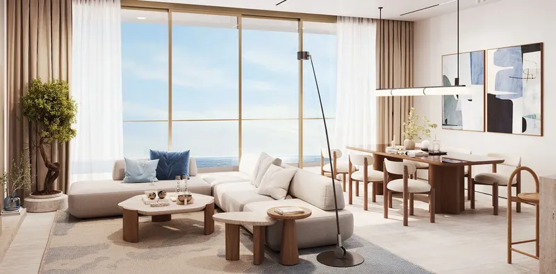 Interior at Flora Isle Beachfront Residences in Dubai Islands Dubai