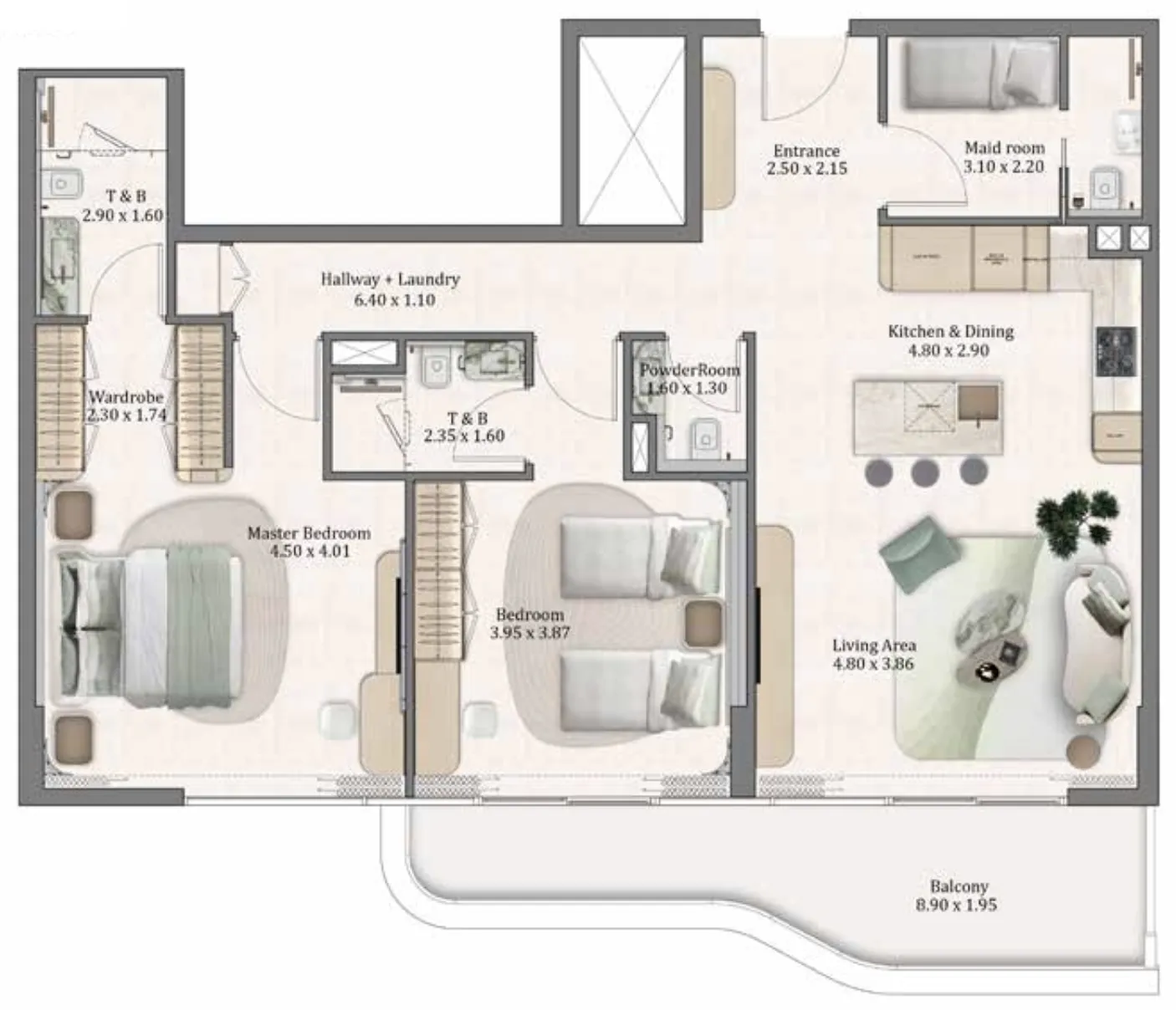 Main Realty Flow Residences floor plan