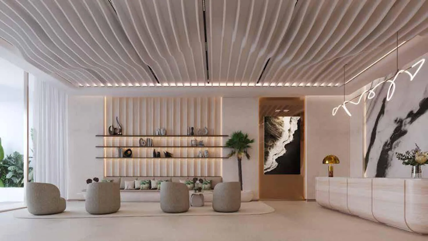Main Realty Flow Residences Lobby