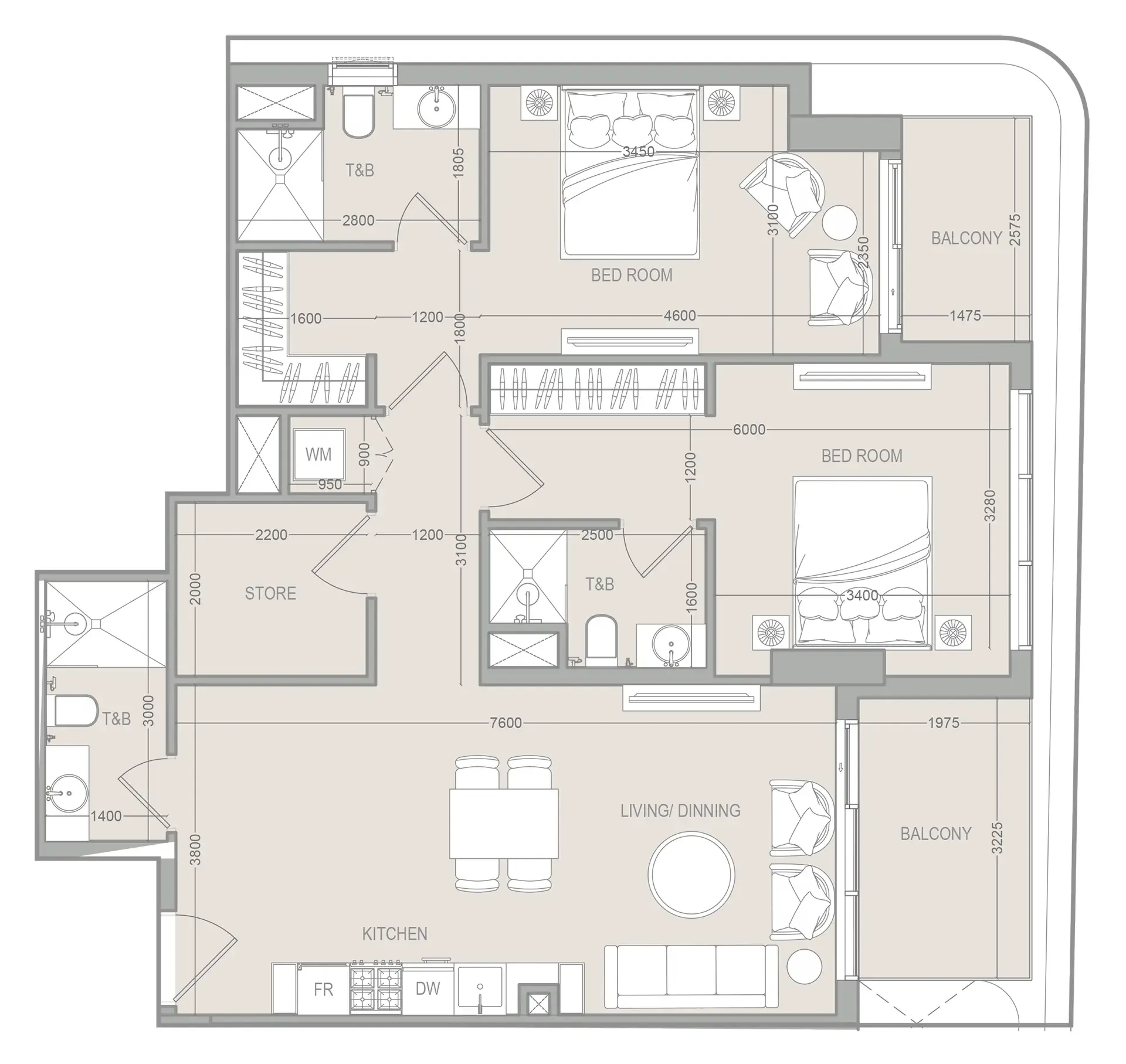 Object 1 FLU1D ONE floor plan