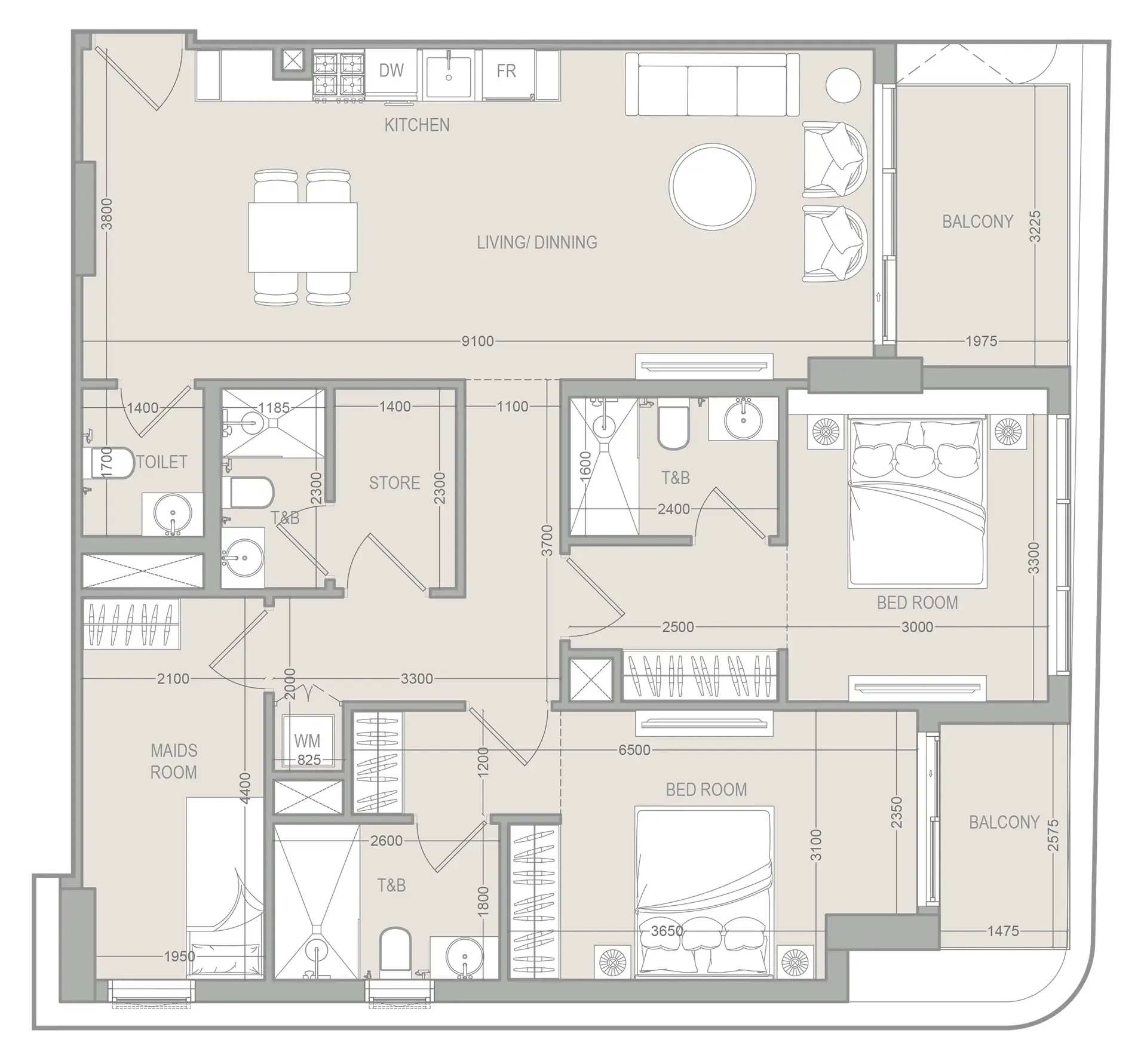 Object 1 FLU1D ONE floor plan