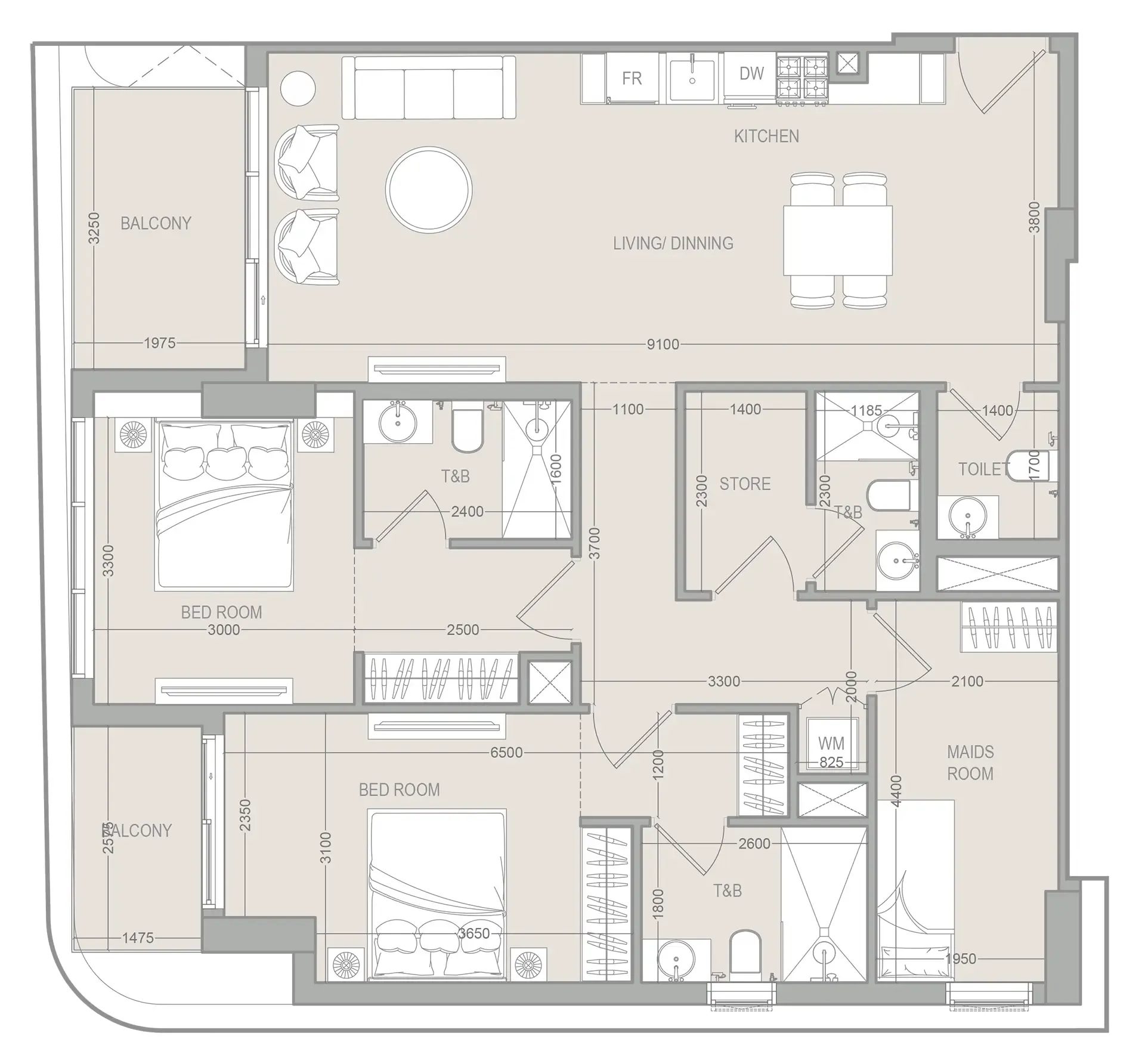 Object 1 FLU1D ONE floor plan