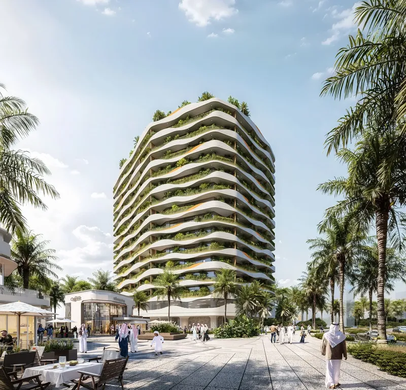 Exterior at Forest City 2 in Dubailand Residence Complex Dubai