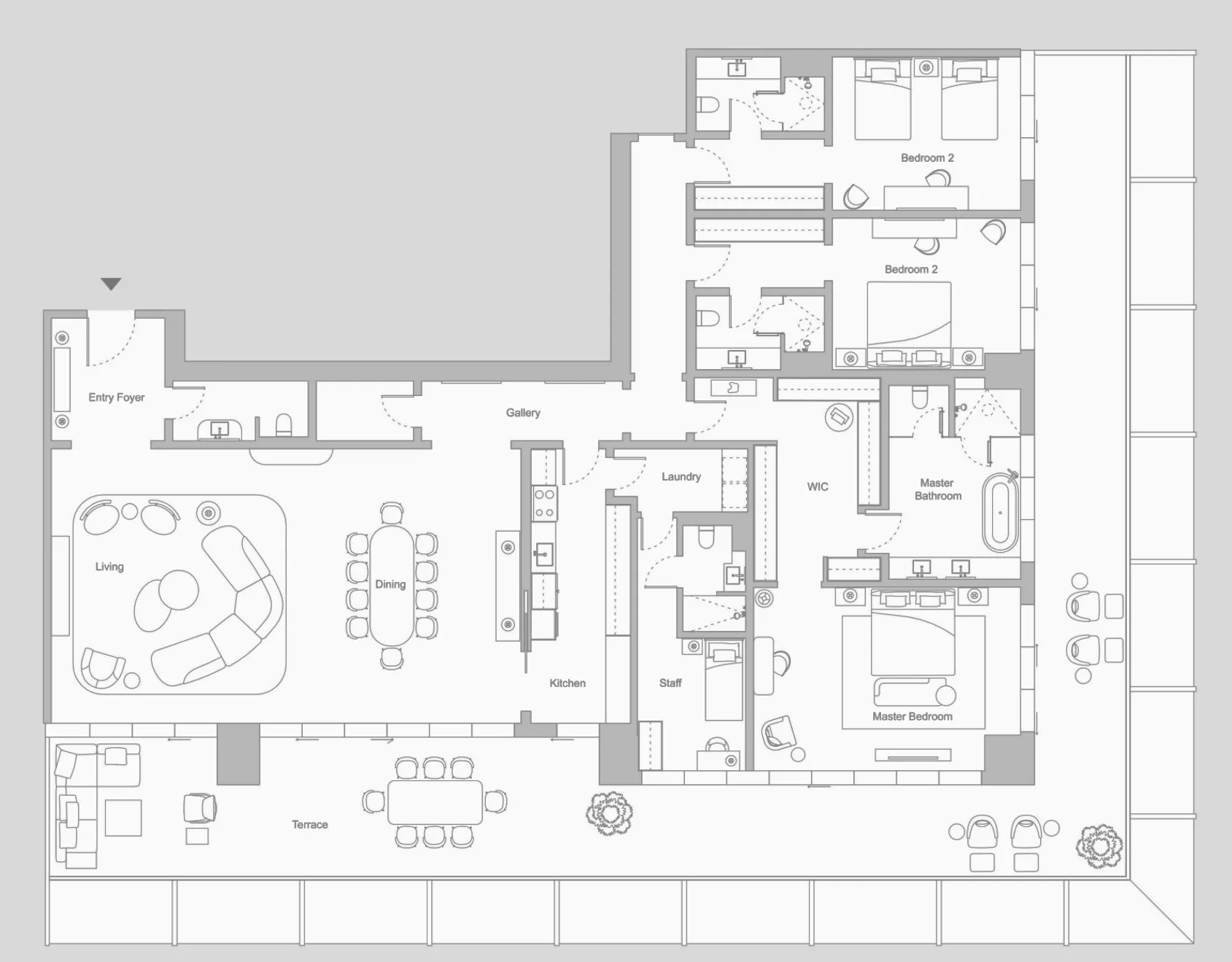 H&H Development Four Seasons Private Residences DIFC floor plan