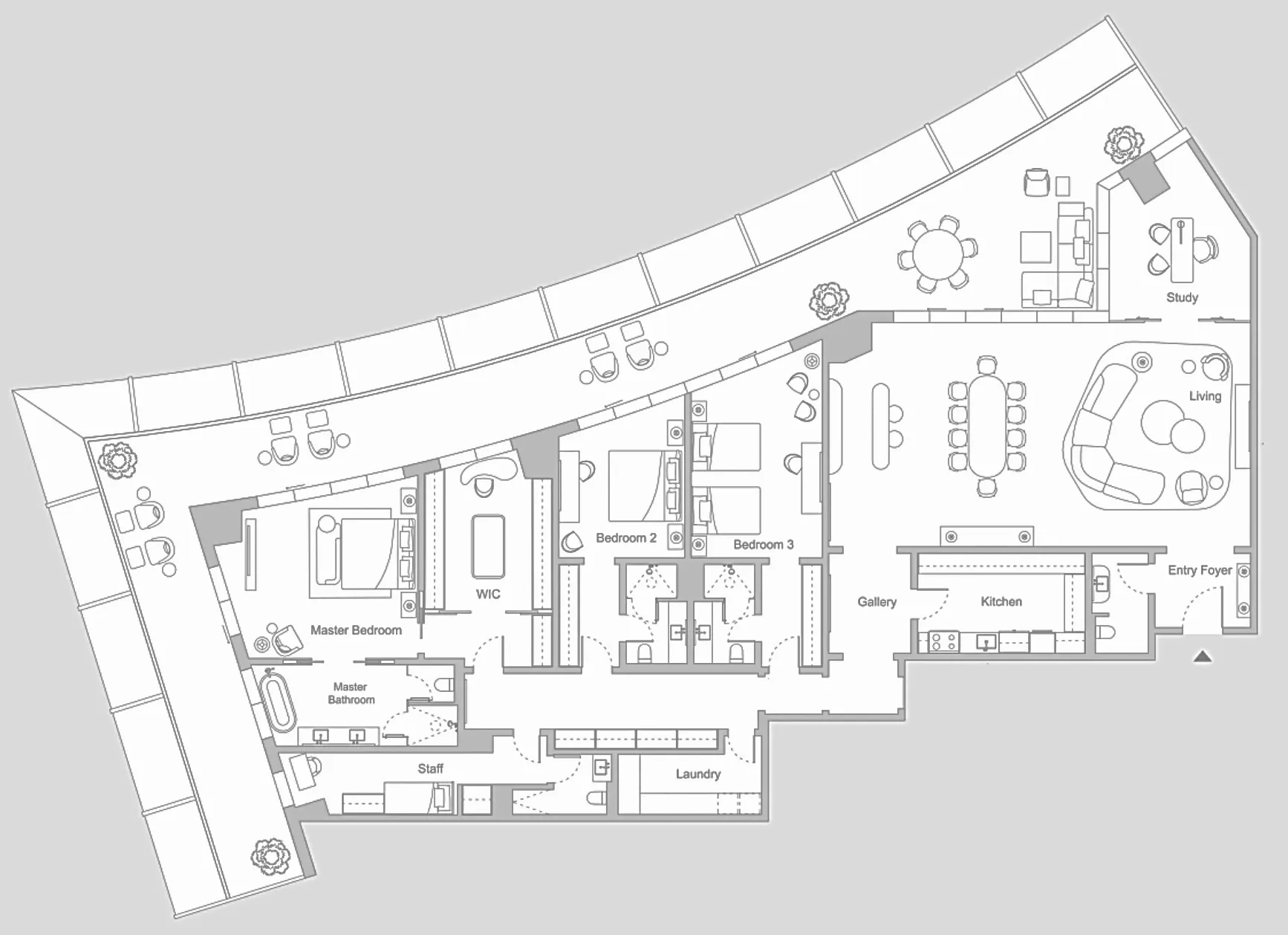H&H Development Four Seasons Private Residences DIFC floor plan