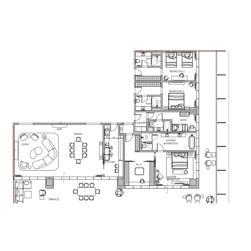 H&H Development Four Seasons Private Residences DIFC floor plan