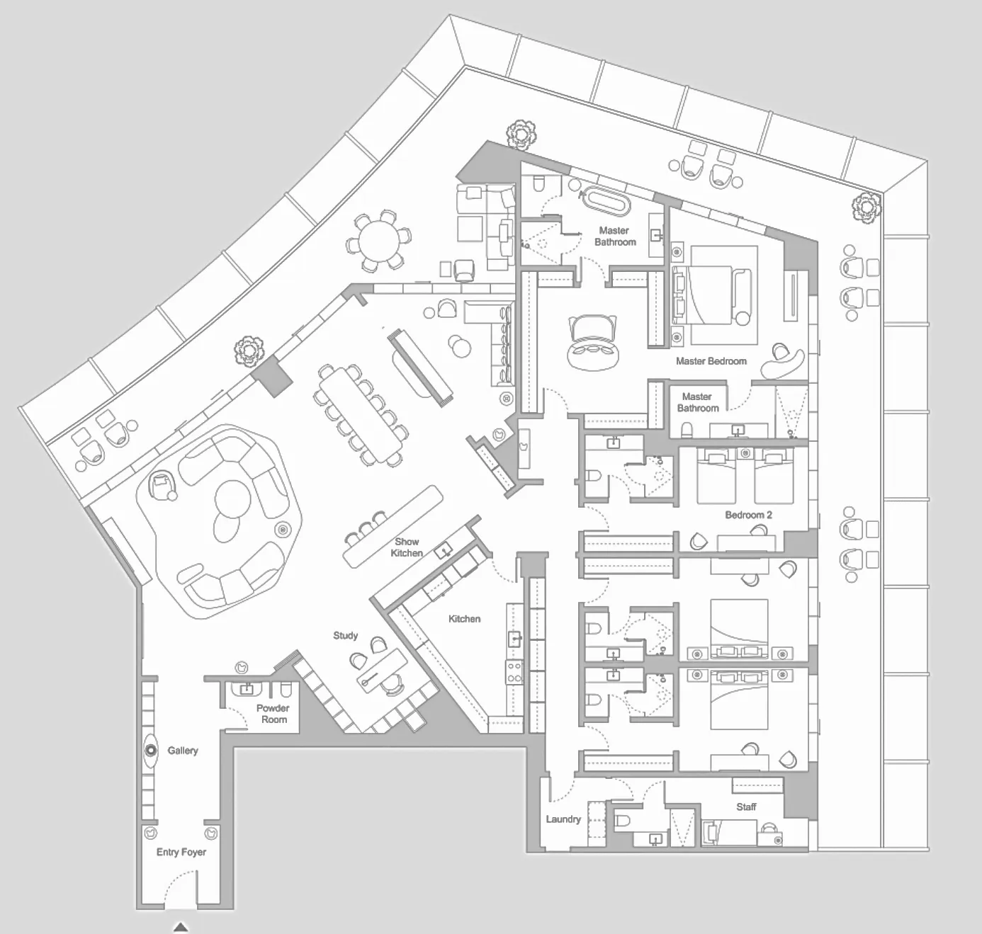 H&H Development Four Seasons Private Residences DIFC floor plan