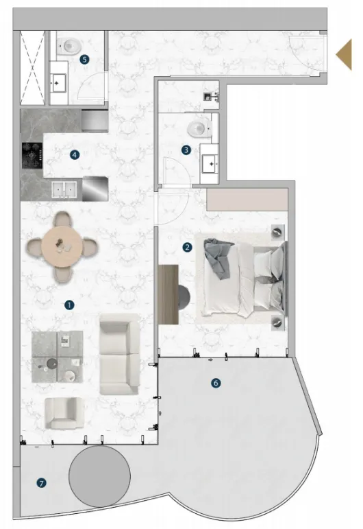 London Gate Franck Muller Vanguard floor plan