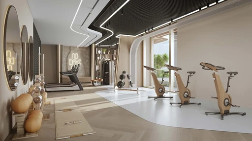 Fully Equipped Gym amenity image at The Central Uptown