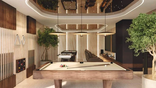 Gaming Room amenity image at Gate Eleven by Amwaj Development
