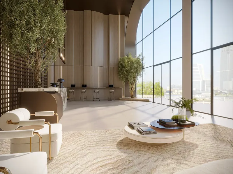 Lobby at Gardens 2 in Arjan Dubai