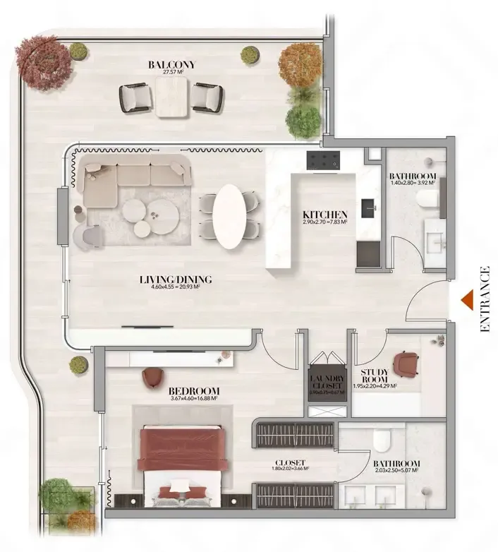 Amwaj Development Gate Eleven by Amwaj Development floor plan