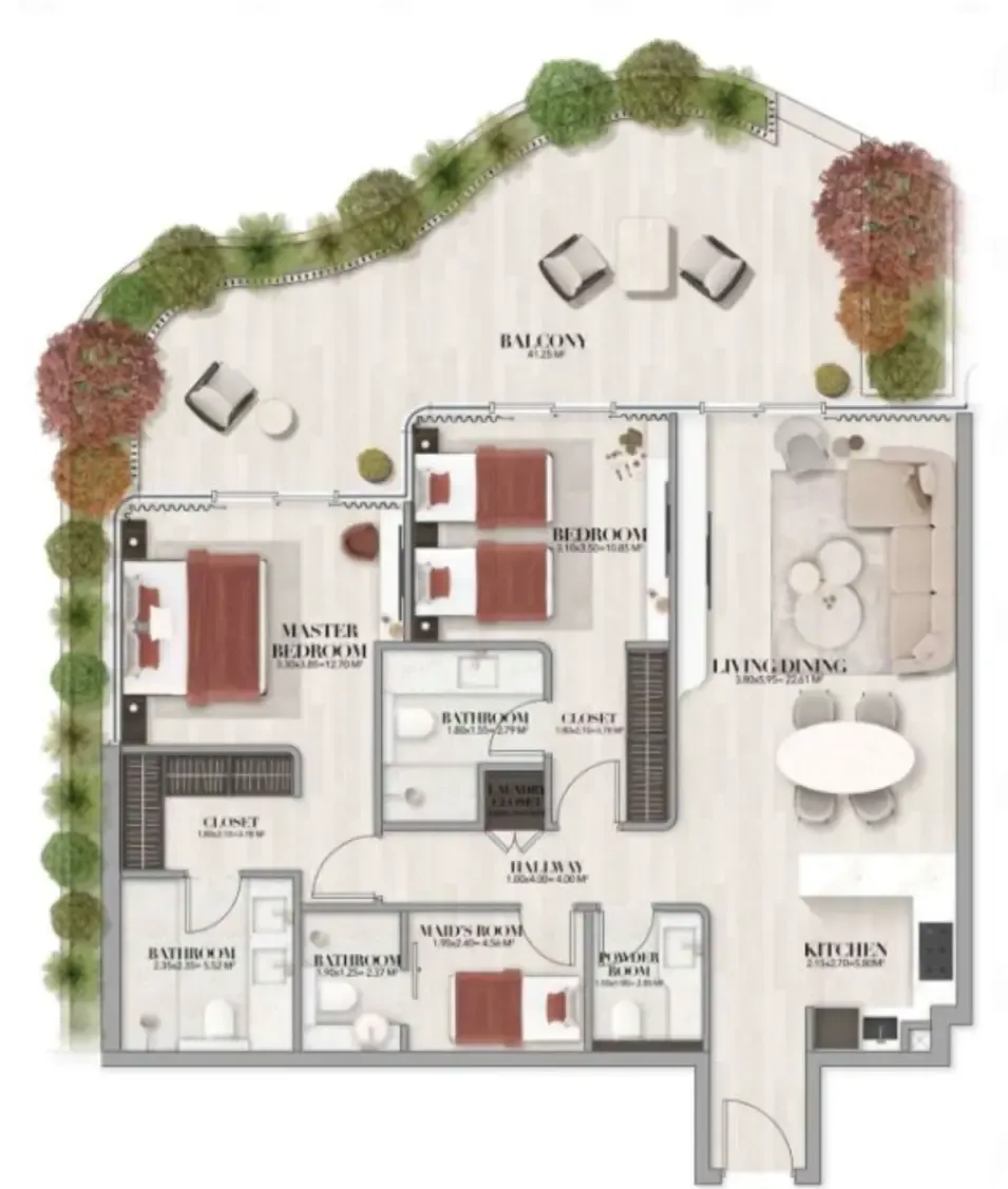 Amwaj Development Gate Eleven by Amwaj Development floor plan