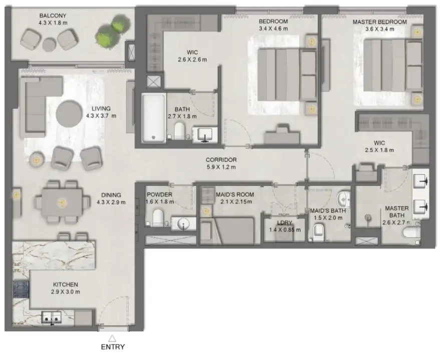 Majid Al Futtaim Ghaf Woods Distrikt floor plan