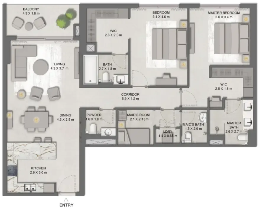 Majid Al Futtaim Ghaf Woods Distrikt floor plan